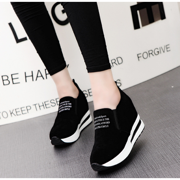 Giày nữ 2023 mùa hè phong cách hàn quốc giày nêm thoải mái phụ nữ trong nhà cao gót thường