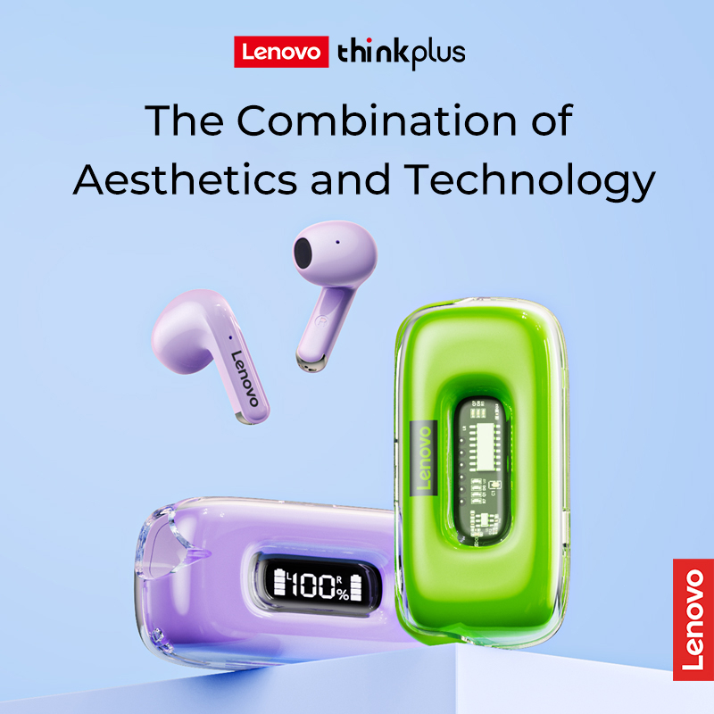 Tai nghe không dây lenovo x15ii voulao tws tai nghe bluetooth chống nước có mic với màn hình led