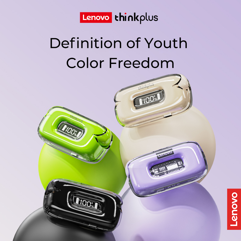 Tai nghe không dây lenovo x15ii voulao tws tai nghe bluetooth chống nước có mic với màn hình led