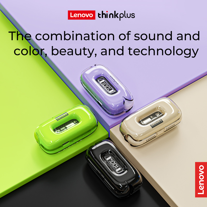 Tai nghe không dây lenovo x15ii voulao tws tai nghe bluetooth chống nước có mic với màn hình led