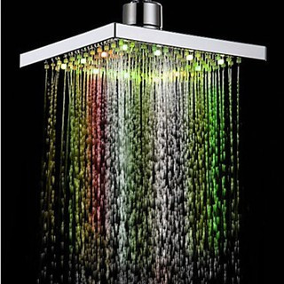 Đèn led hiện đại thay đổi màu nước phát sáng hình vuông phòng tắm mưa đầu mới