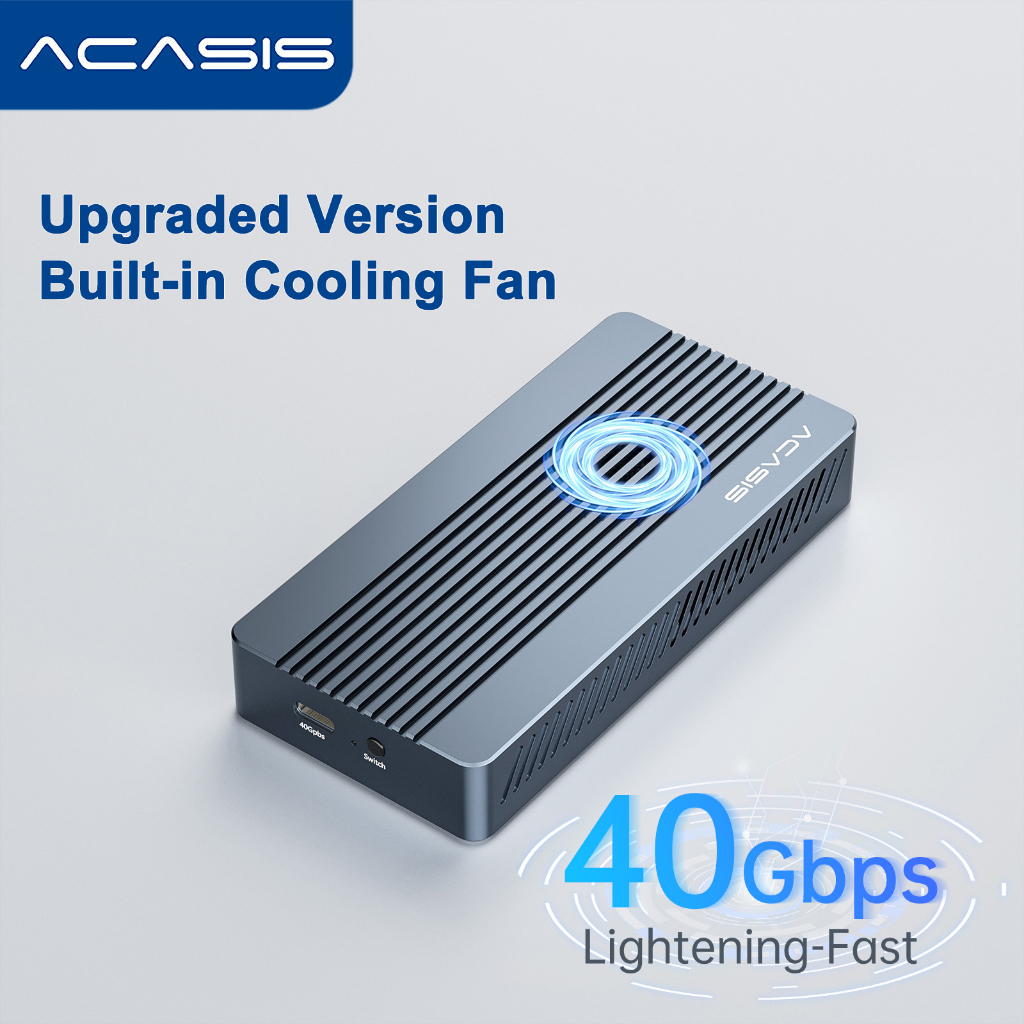 Acasis Vỏ Ổ Đĩa Cứng SSD USB 4.0 NVME M.2 3 / 4 / USB 4.0 / 3.2 / 3.1 / 3.0 / 2.0 Không Lắp Đặt SSD (Tbu405Prom)