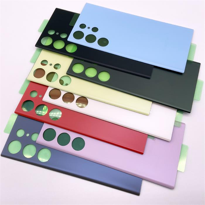 Đối với samsung galaxy s23 ultra pin cửa nhà ở pin mặt sau bằng kính có logo kết dính cho galaxy s23ultra 5g