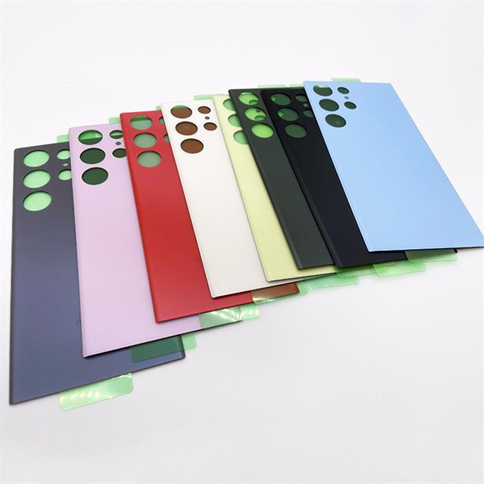 Đối với samsung galaxy s23 ultra pin cửa nhà ở pin mặt sau bằng kính có logo kết dính cho galaxy s23ultra 5g