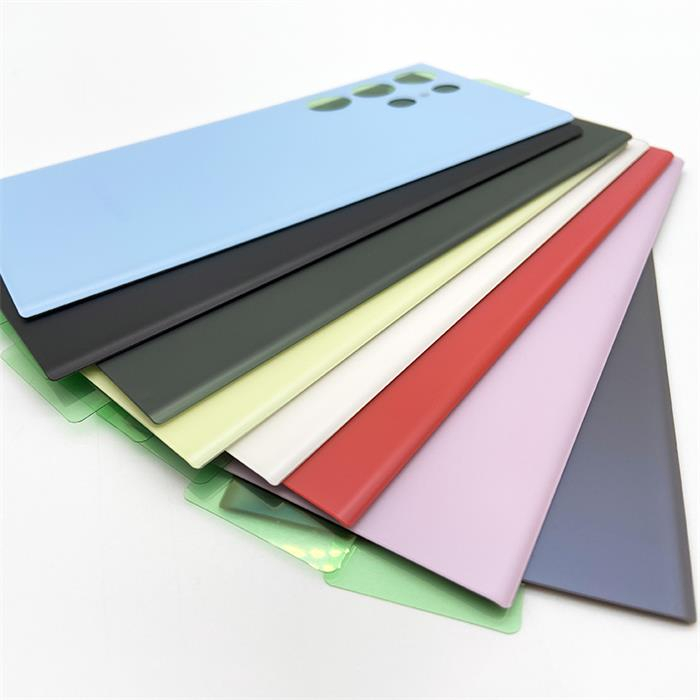 Đối với samsung galaxy s23 ultra pin cửa nhà ở pin mặt sau bằng kính có logo kết dính cho galaxy s23ultra 5g