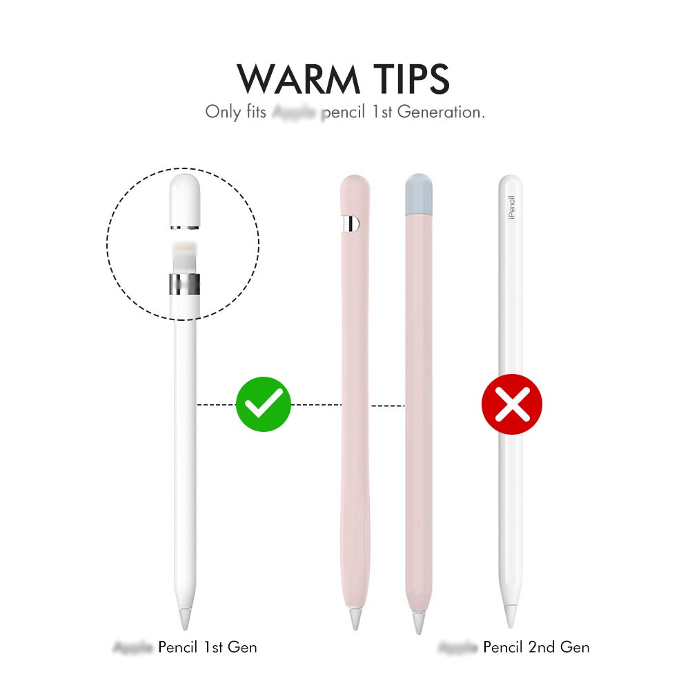 Non-slip silicone pencil case skin cover tương thích với apple pencil thế hệ 1