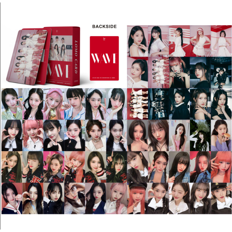 50-55 cái / hộp wonyoung ive photocards solo album magazine bìa laser hologram lomo thẻ kpop bưu thiếp vận chuyển nhanh ym