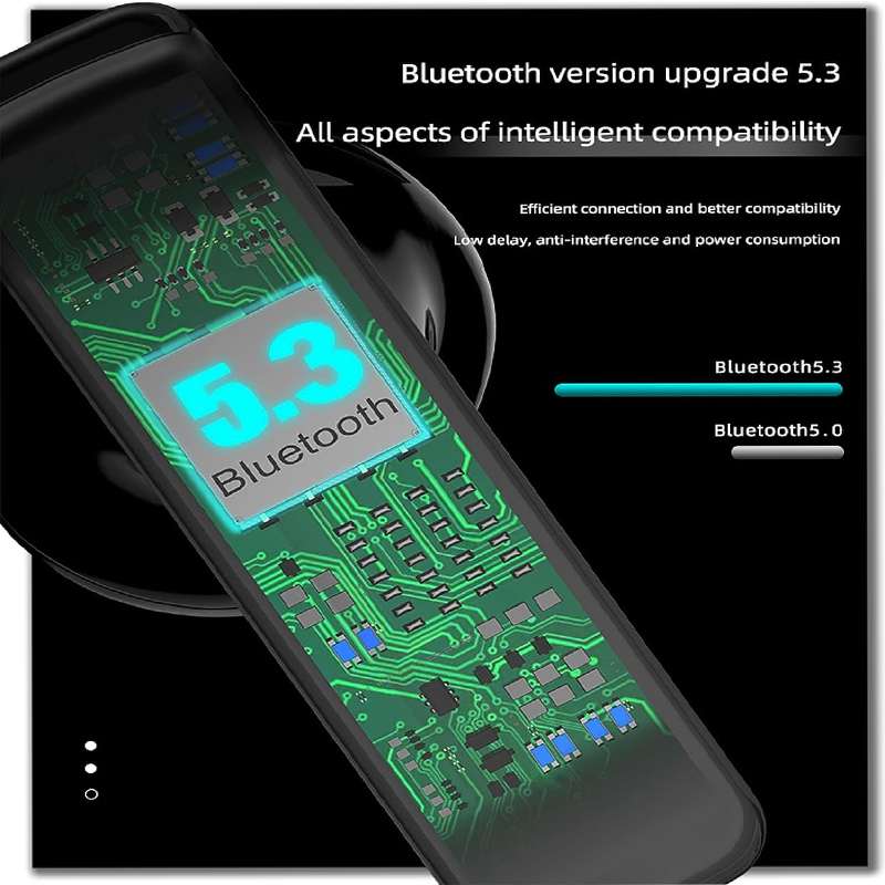 Tai nghe không dây HdoorLink Bluetooth 5.3 TWS Transparent True Stereo Noise Reduction Tai nghe trong tai với micrô