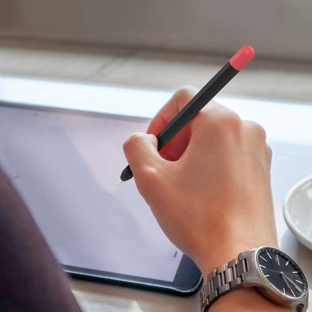 Duotone slim silicone pencil sleeve case ergonomic grip tương thích với apple pencil thế hệ thứ 2