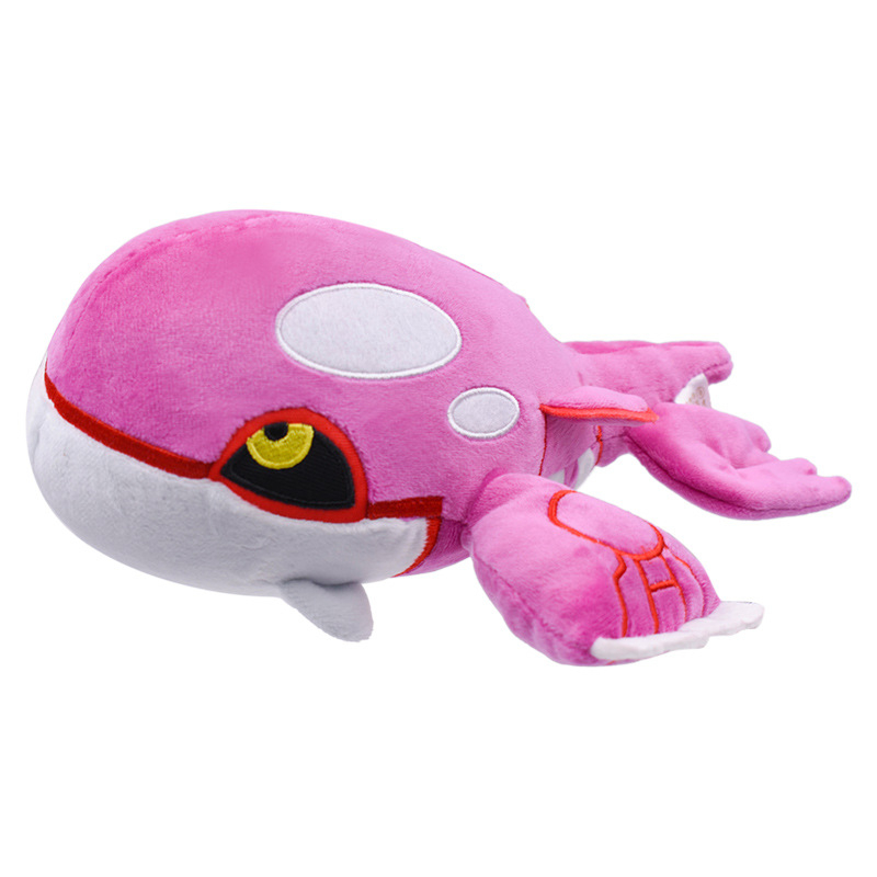 27 cm pokemon anime hình màu tím kyogre cá voi đồ chơi sang trọng búp bê giữ gối động vật nhồi bông mềm cho trẻ em quà tặng sinh nhật giáng sinh