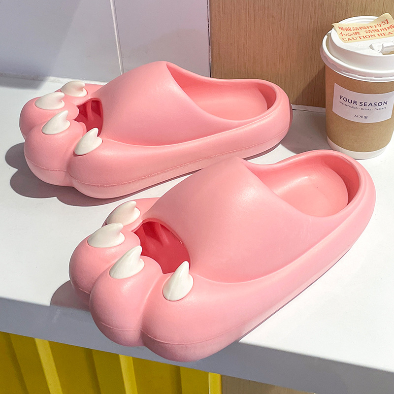 Đôi dép chống trượt nam và nữ đáng yêu, dép mèo và mèo  dép bánh mì  AA6166