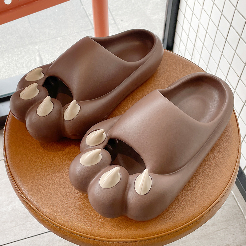 Đôi dép chống trượt nam và nữ đáng yêu, dép mèo và mèo  dép bánh mì  AA6166