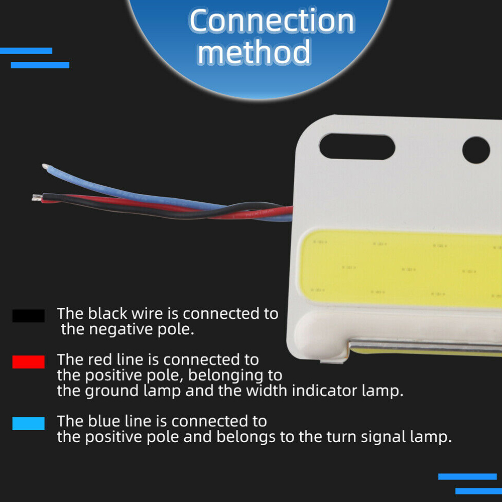 12v & 24v dẫn ánh sáng gắn trên mặt bên của xe tải là không thấm nước tiện dụng dẫn xô đèn bên, 12v và 24v dẫn xe tải bên đèn