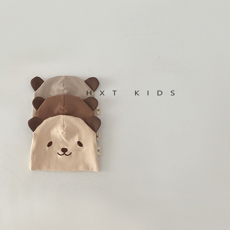 Mũ đội đầu cho bé mùa xuân thu siêu dễ thương dễ thương gấu om mũ cửa cho bé sơ sinh đi chơi mũ chống gió cho bé mùa thu