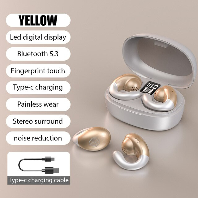 S29 bone conduction concept tai nghe bluetooth 5.2 tai nghe không dây có mic hifi bass trò chơi thể thao tai nghe ear-clip earring