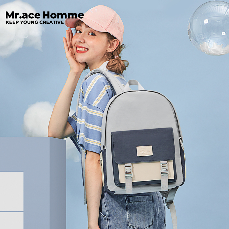 Mr.aace Homme Balo Đi Học Phong Cách ins Nhật Bản Dành Cho Nữ Sinh