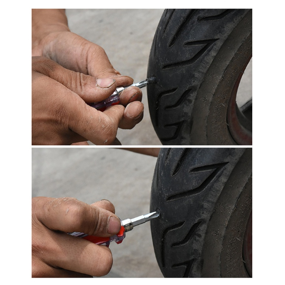 10 cái bộ sửa chữa lốp chân không bộ làm móng cho bánh xe ô tô xe máy tay ga cao su không săm công cụ sửa chữa lốp miễn phí sửa chữa lốp đặc biệt để sửa chữa lốp xe máy / ô tô / xe tải