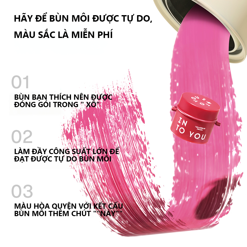Son môi INTO YOU 5g kiêm má hồng hai trong một lâu trôi không phai phong cách graffiti đường phố