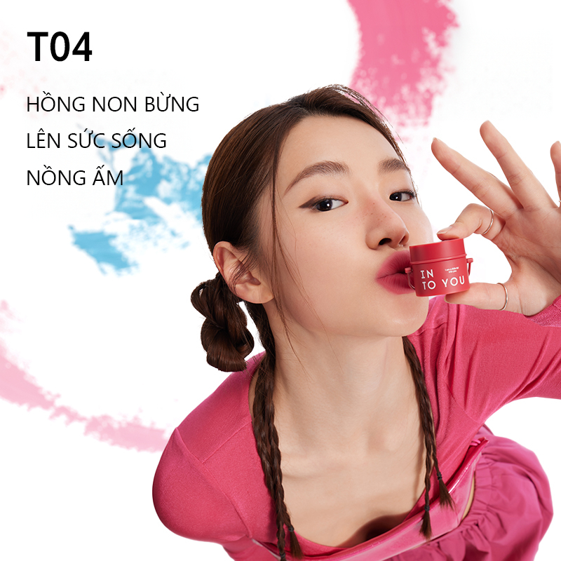 Son môi INTO YOU 5g kiêm má hồng hai trong một lâu trôi không phai phong cách graffiti đường phố