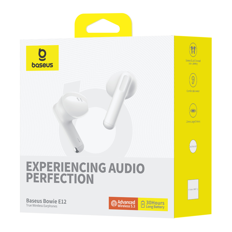 Baseus bowie e12 tws tai nghe bluetooth không dây đích thực thiết kế thân ngắn