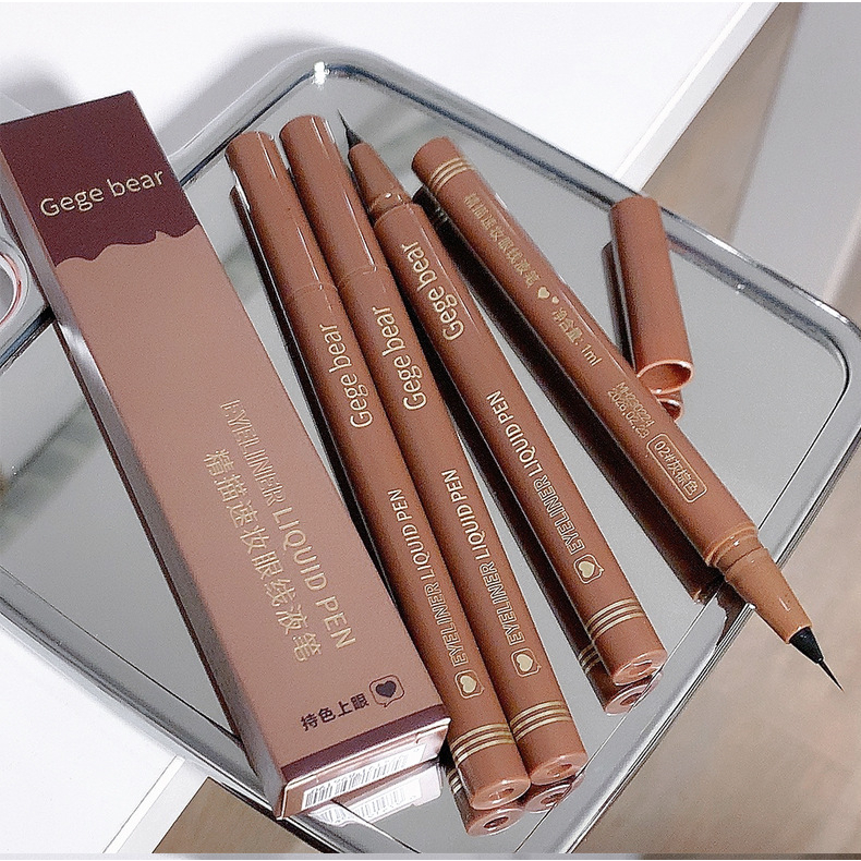 Bút kẻ bọng mắt nước Gege bear nhanh khô 4 màu không thấm nước và không dễ bị nhòe