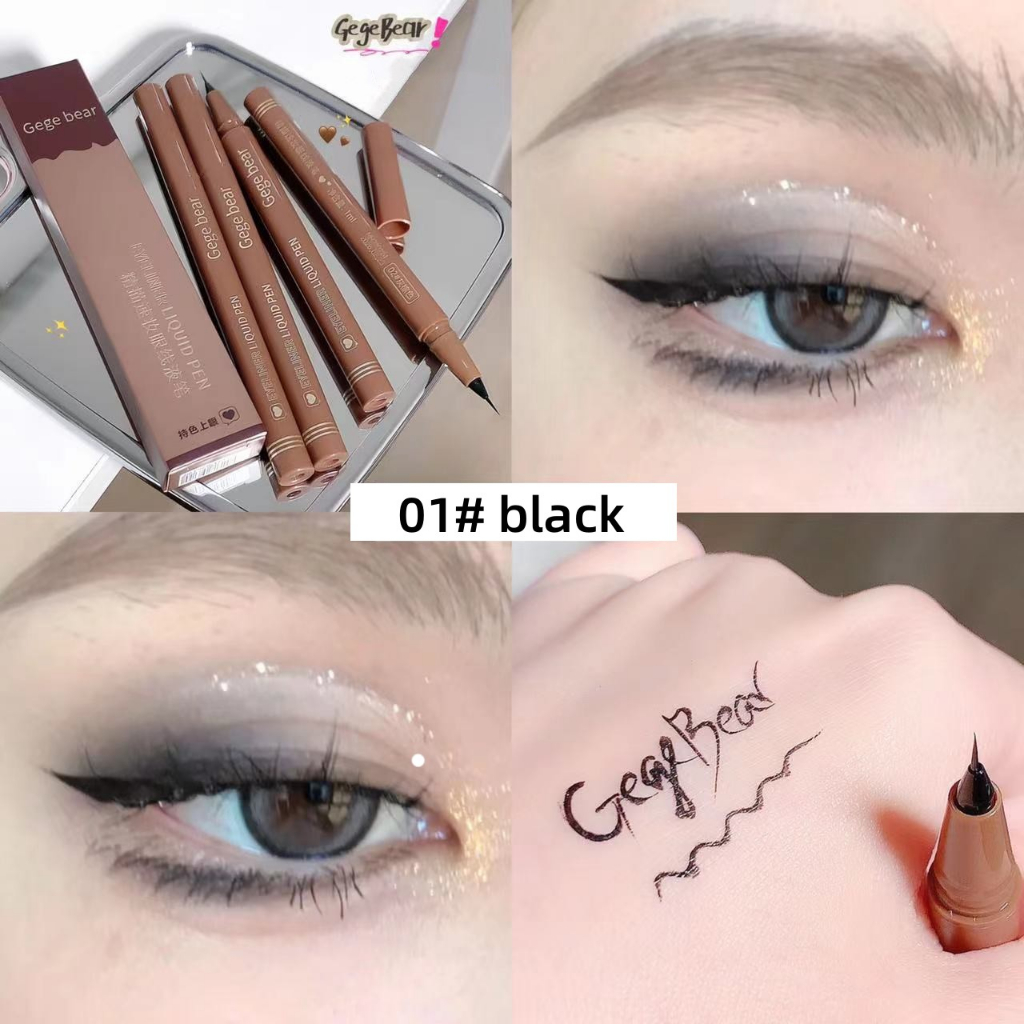 Bút kẻ bọng mắt nước Gege bear nhanh khô 4 màu không thấm nước và không dễ bị nhòe
