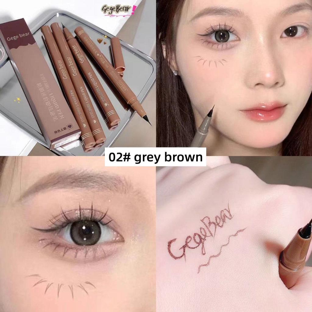 Bút kẻ bọng mắt nước Gege bear nhanh khô 4 màu không thấm nước và không dễ bị nhòe