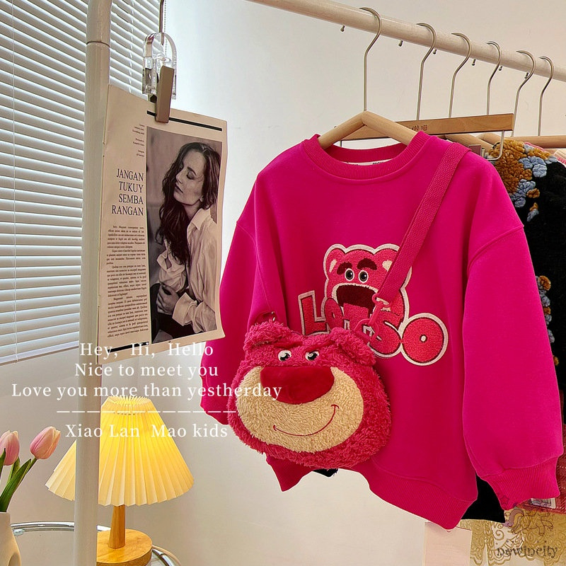 CATIMINI Áo Sweater Dài Tay Họa Tiết Hoạt Hình Theo Phong Cách Thu Đông Hàn Quốc Dành Cho Bé Gái