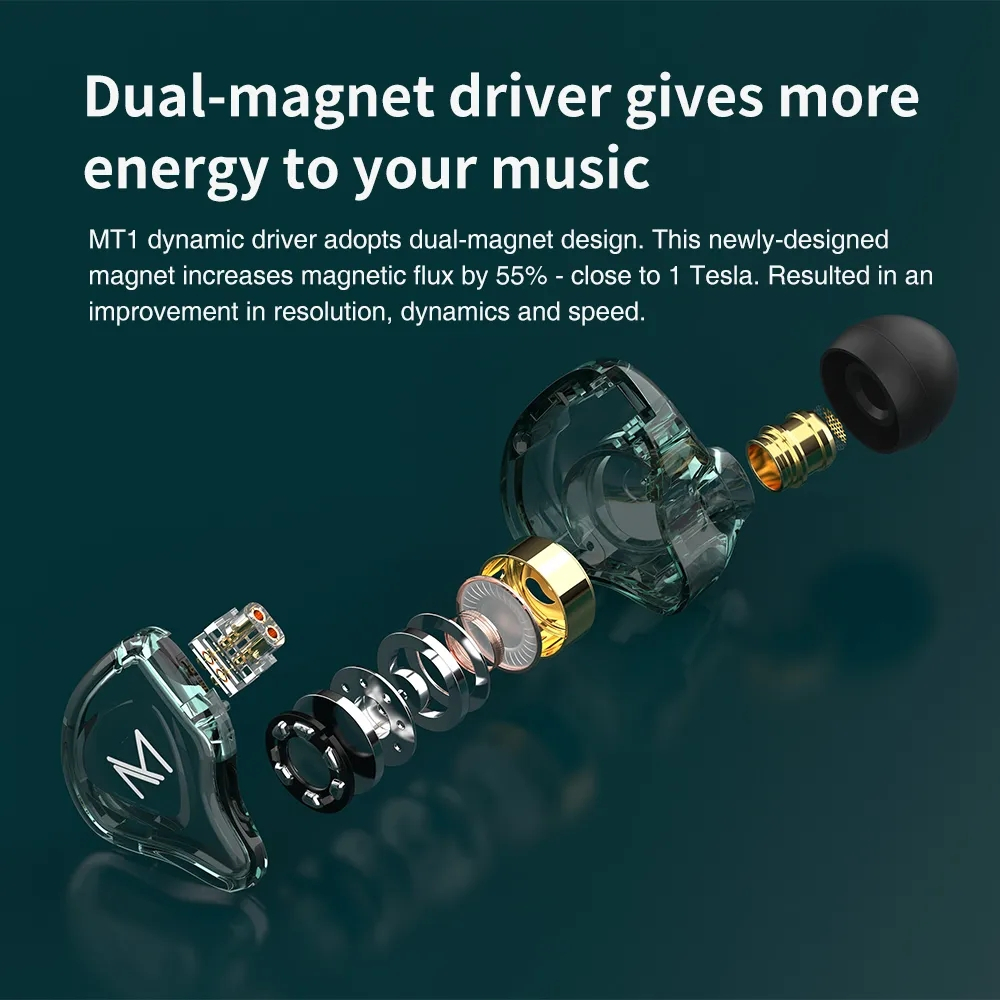 Trn mt1 1dd hifi in ear tai nghe màn hình tai nghe video game earbud thể thao năng động chống ồn tai nghe phát sóng trực tiếp