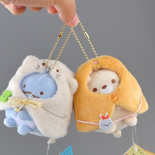 HYC Humey Mặt phụ kiện 8cm nhồi bông nhân vật hoạt hình Sumikko Gurashi đáng yêu gắn móc khóa