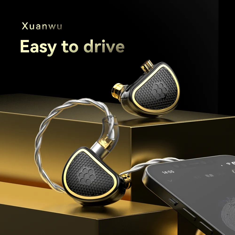 Trn xuanwu spd + ba in ear tai nghe lai planar in-ear màn hình iem hifi dj running tai nghe thể thao nút tai tai nghe tai nghe mt3