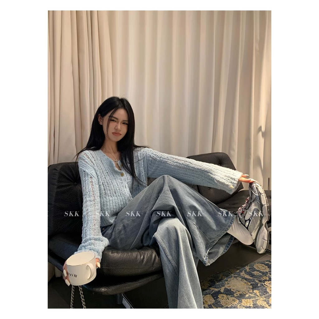 Áo Khoác Len Cardigan Phong Cách Mới Mùa Xuân 2023