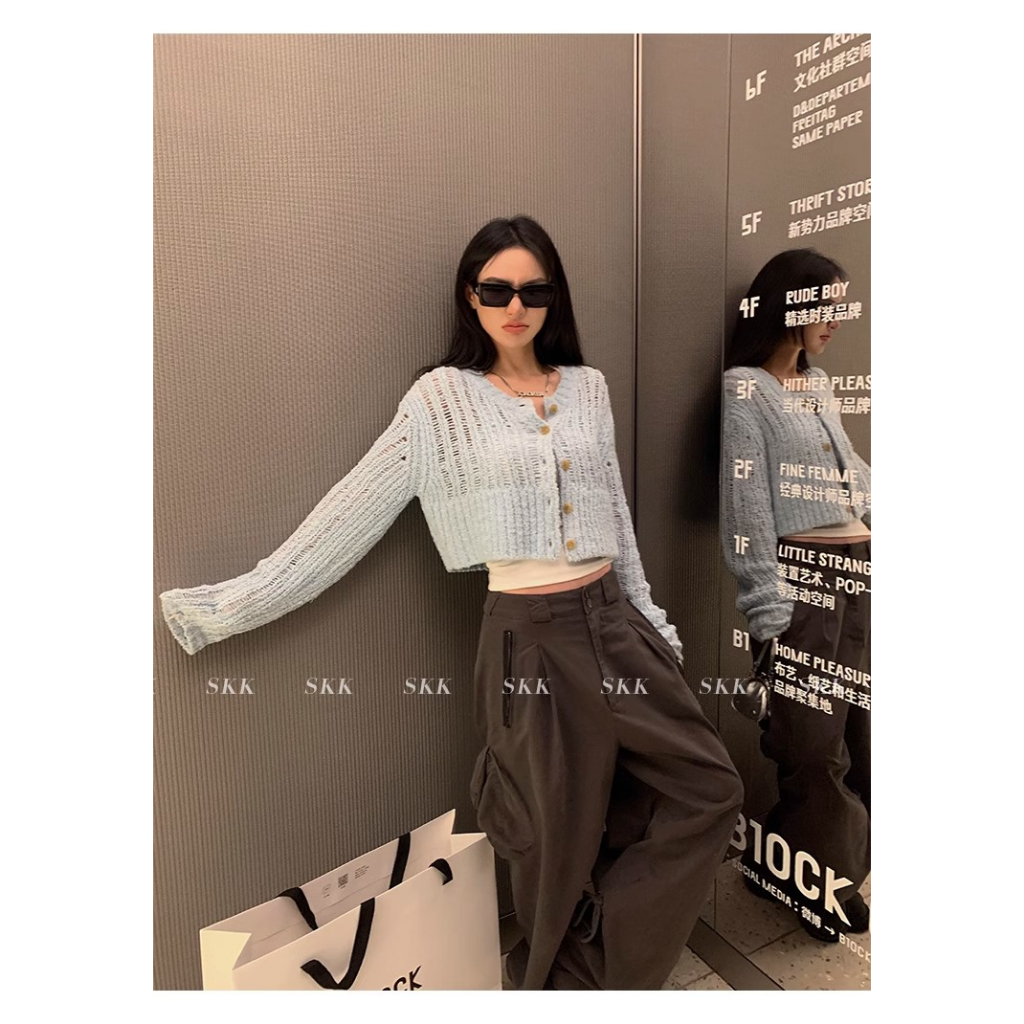 Áo Khoác Len Cardigan Phong Cách Mới Mùa Xuân 2023