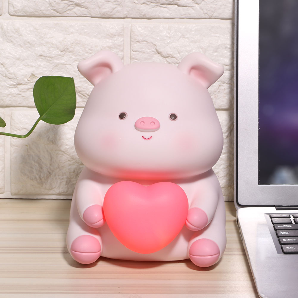 Phim Hoạt Hình Dễ Thương Con Heo, Có Đèn Ngủ Trang Trí Nhà Cửa Trẻ Em Quà Tặng Onemore