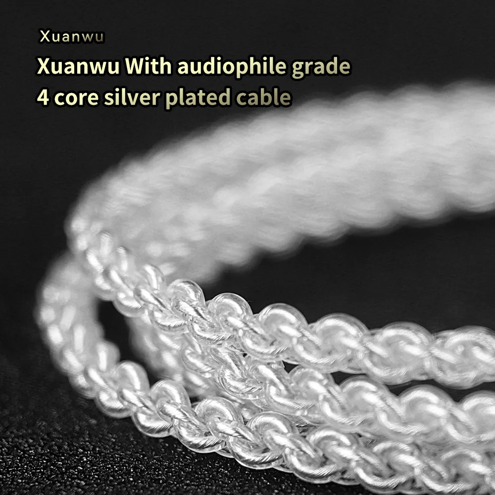 Trn xuanwu spd + ba in ear tai nghe lai planar in-ear màn hình iem hifi dj running tai nghe thể thao nút tai tai nghe tai nghe mt3