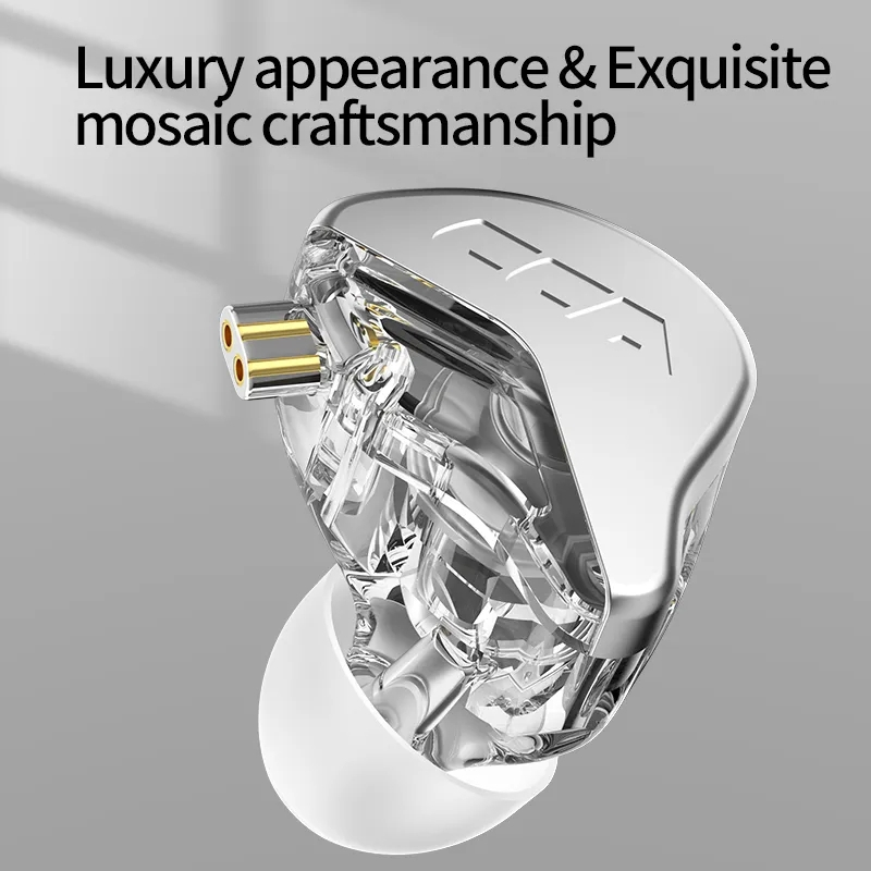 Cca cra in ear tai nghe hifi màn hình màng ngăn polymer cao tai nghe noice cancelling sport gamer earbuds tai nghe nra zex edx