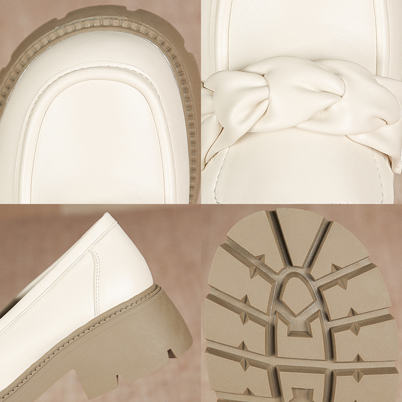 Giày lefu mới cho phụ nữ thời trang pháp giày mary jane đế dày cho phụ nữ giải trí và thoải mái phong cách anh giày da nhỏ cho phụ nữ 34-40