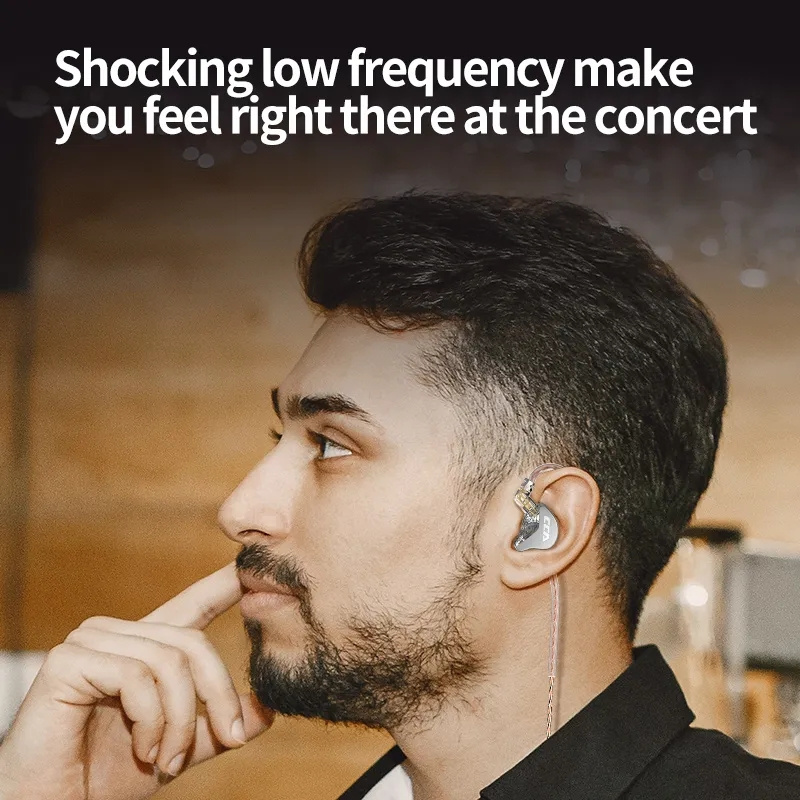 Cca cra in ear tai nghe hifi màn hình màng ngăn polymer cao tai nghe noice cancelling sport gamer earbuds tai nghe nra zex edx