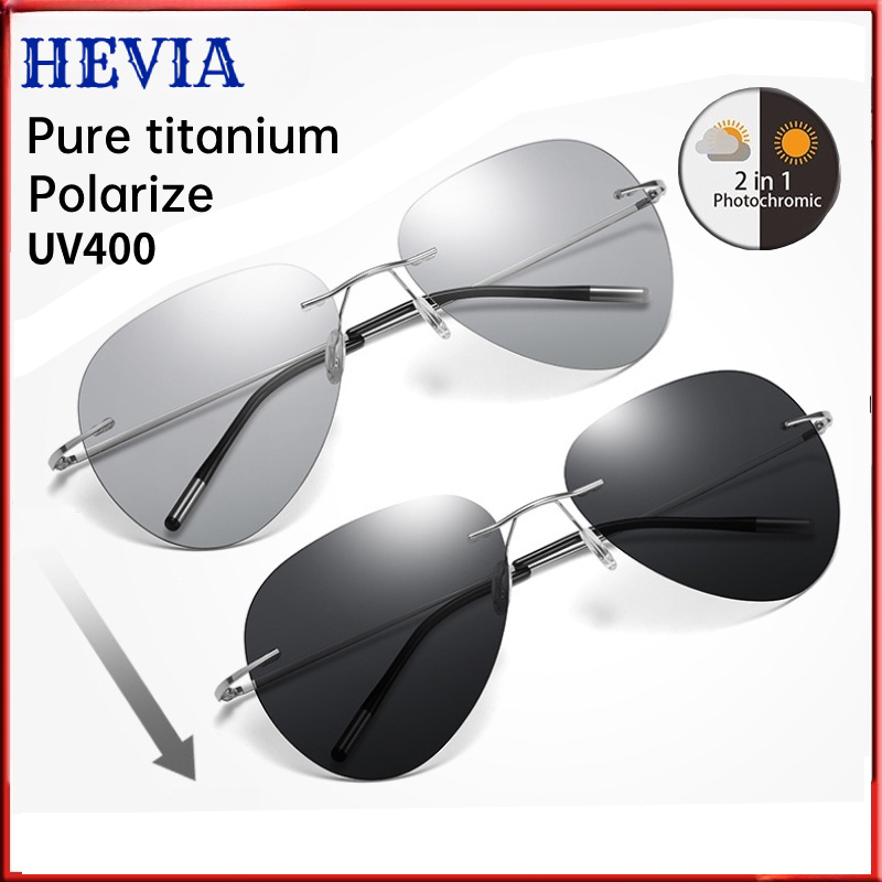 Hevia Kính Râm Phân Cực Bằng Titan Nguyên Chất pg044