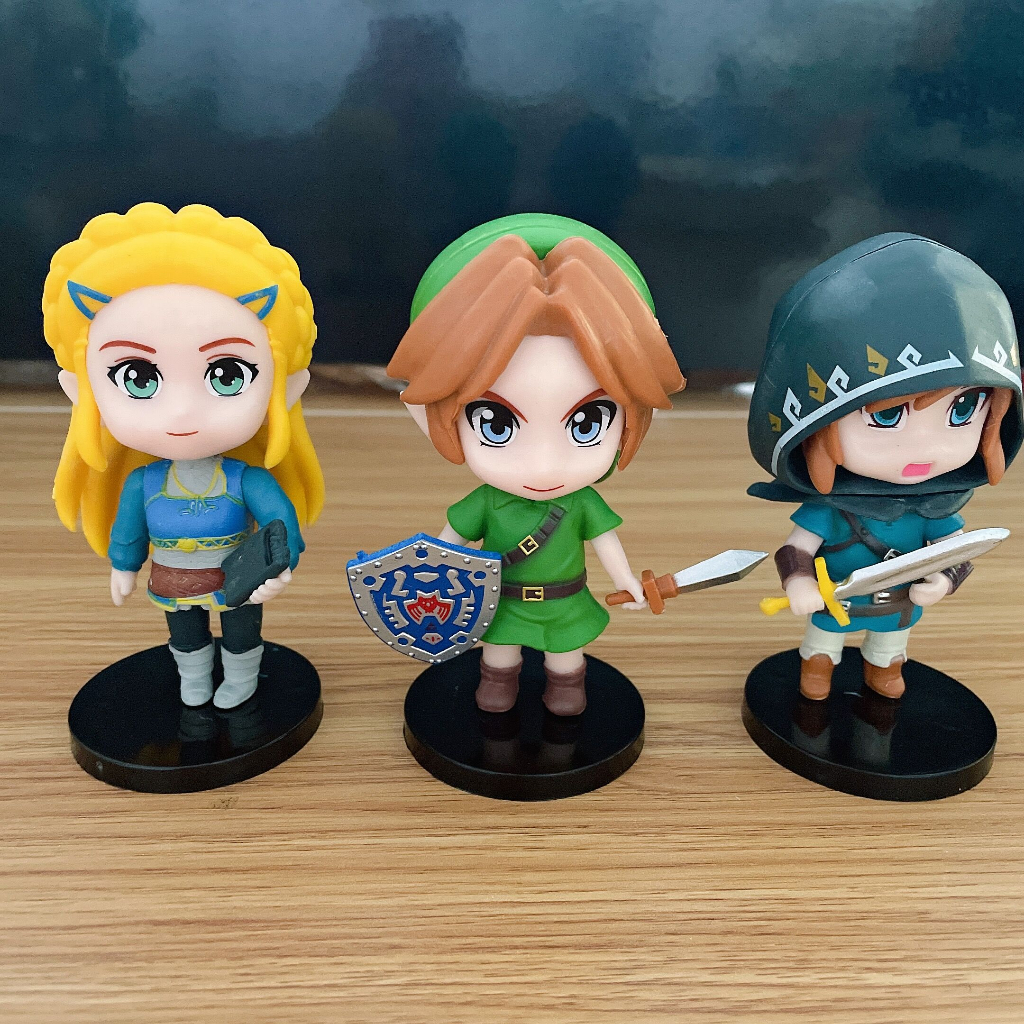 6 cái / bộ 10 cm the legend of zelda: spirit tracks figures toon link princess tetra q version pvc action figures đồ chơi mô hình