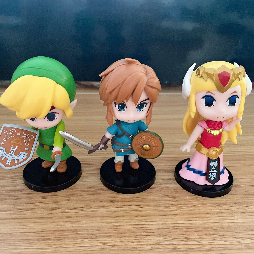 6 cái / bộ 10 cm the legend of zelda: spirit tracks figures toon link princess tetra q version pvc action figures đồ chơi mô hình