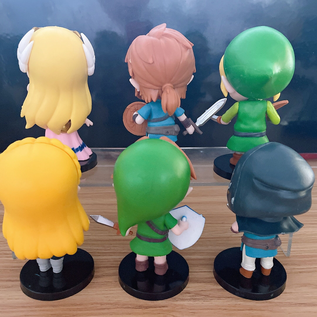 6 cái / bộ 10 cm the legend of zelda: spirit tracks figures toon link princess tetra q version pvc action figures đồ chơi mô hình