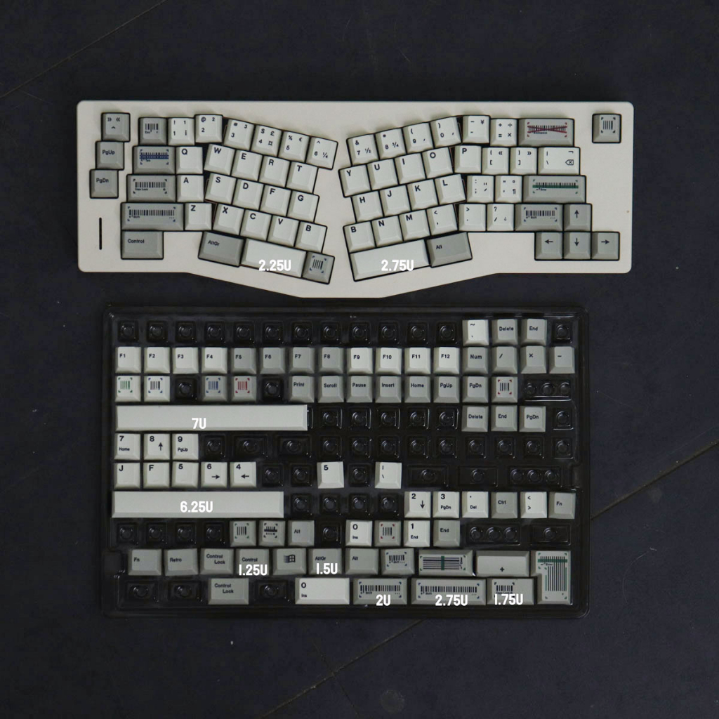 Mã retro keycaps pbt dye-sub cherry profile keycap keycaps tùy chỉnh tương thích với công tắc cherry gateron mx