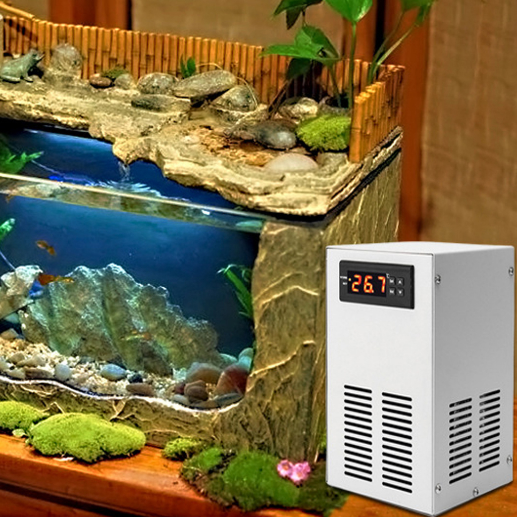 Máy làm lạnh nước bể cá cảnh Hệ thống mát nhiệt độ không đổi 100‑240v