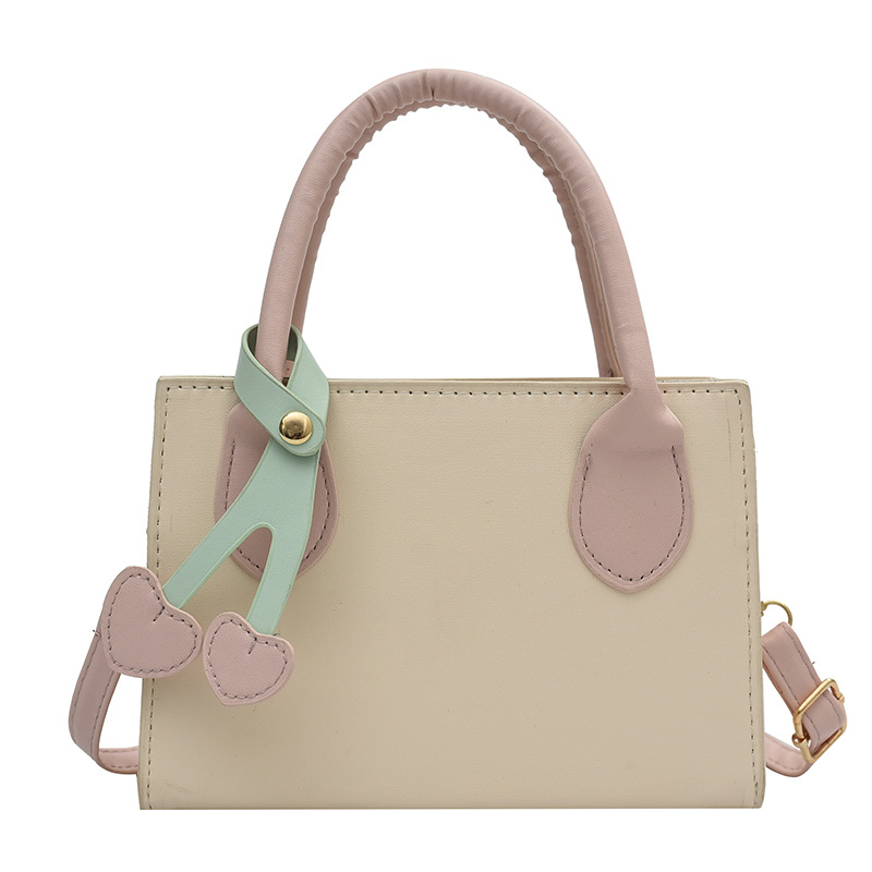 Túi vuông nhỏ nhỏ nữ 2023 mùa hè ngọt ngào dễ thương túi đeo vai thời trang đơn giản chéo chéo túi vuông nhỏ mang bùa dâu tây