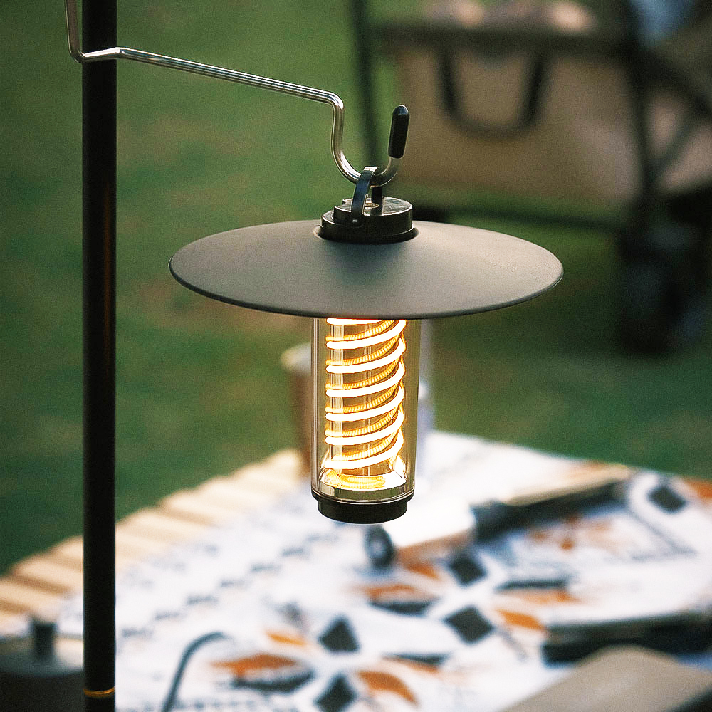 Đèn cắm trại retro có thể sạc lại, đèn pin led siêu sáng không thấm nước, đèn cắm trại ngoài trời có chân đế, đèn lồng ánh sáng ấm