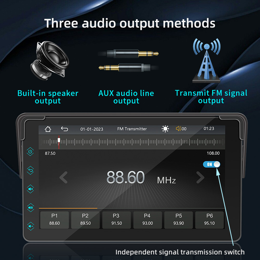 7 inch car radio bluetooth không dây tương thích carplay android auto fm radio mirrorlink hd built-in loa màn hình cảm ứng camera hành trình