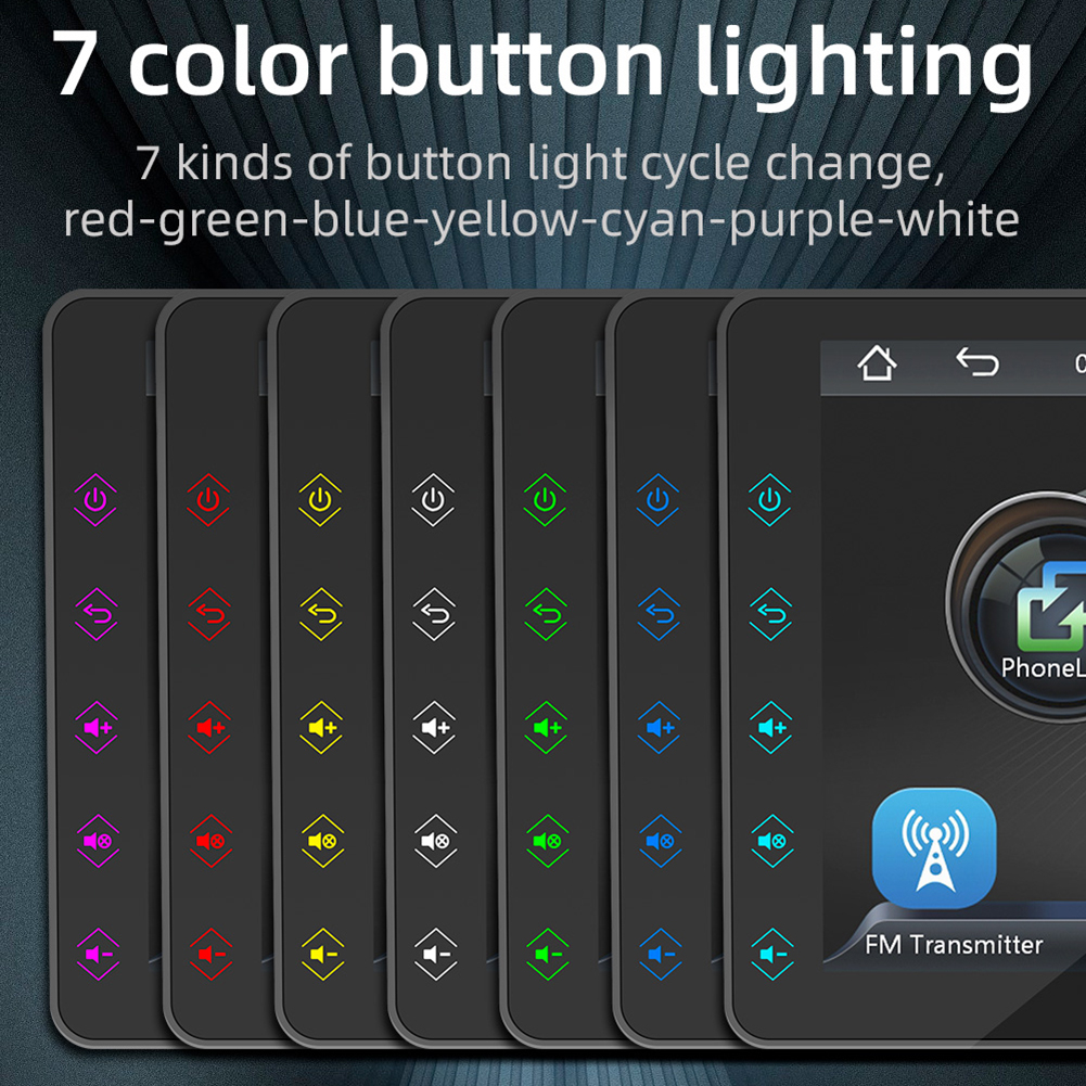 7 inch car radio bluetooth không dây tương thích carplay android auto fm radio mirrorlink hd built-in loa màn hình cảm ứng camera hành trình