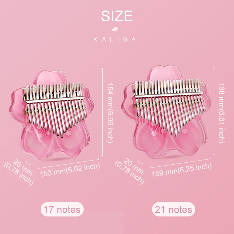 Đàn Kalimba 17/21 Phím Bằng Nhựa acrylic Độc Đáo