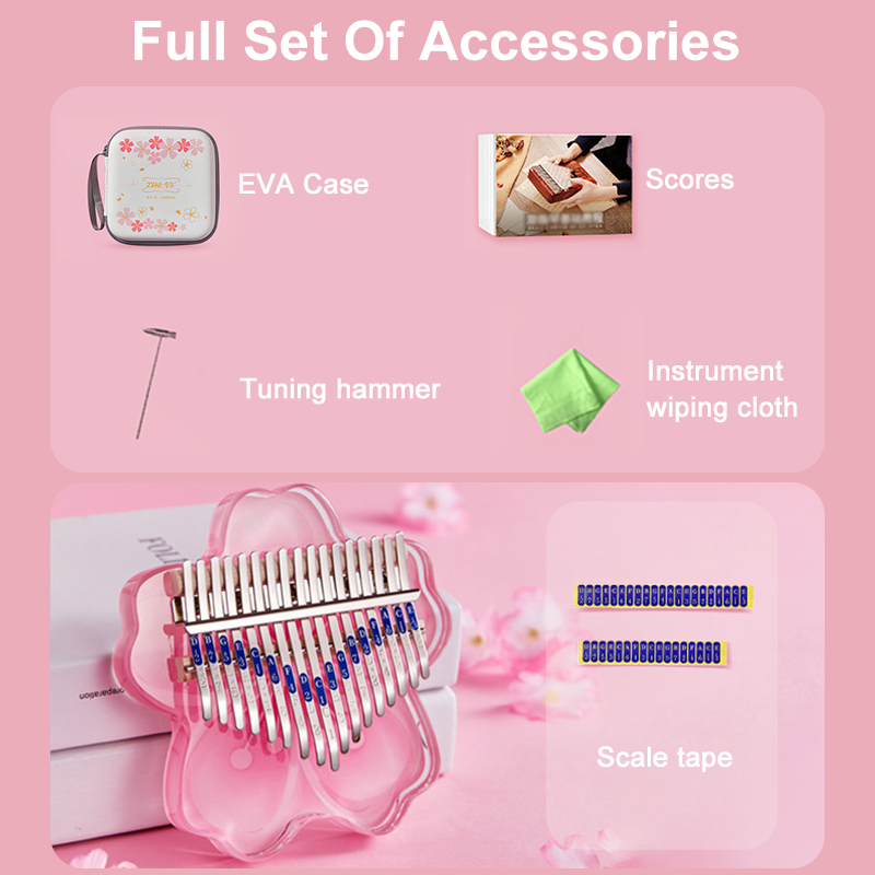 Đàn Kalimba 17/21 Phím Bằng Nhựa acrylic Độc Đáo